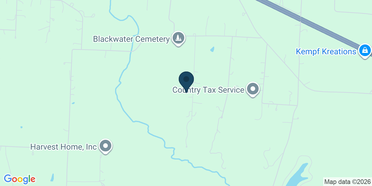 Map showing Johnson County, MO