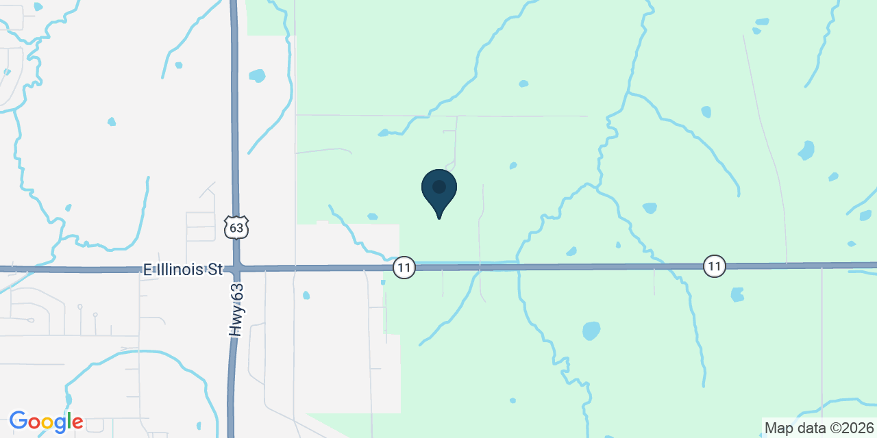 Map showing Kirksville, Adair County, MO