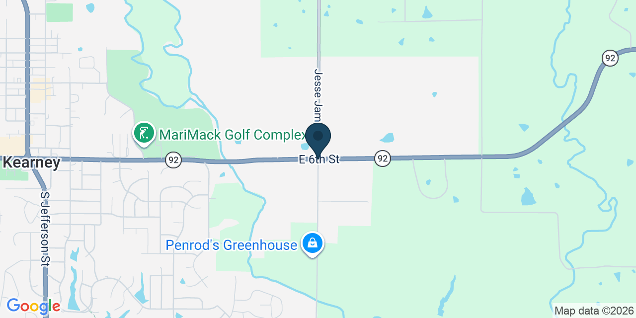 Map showing Clay County, MO
