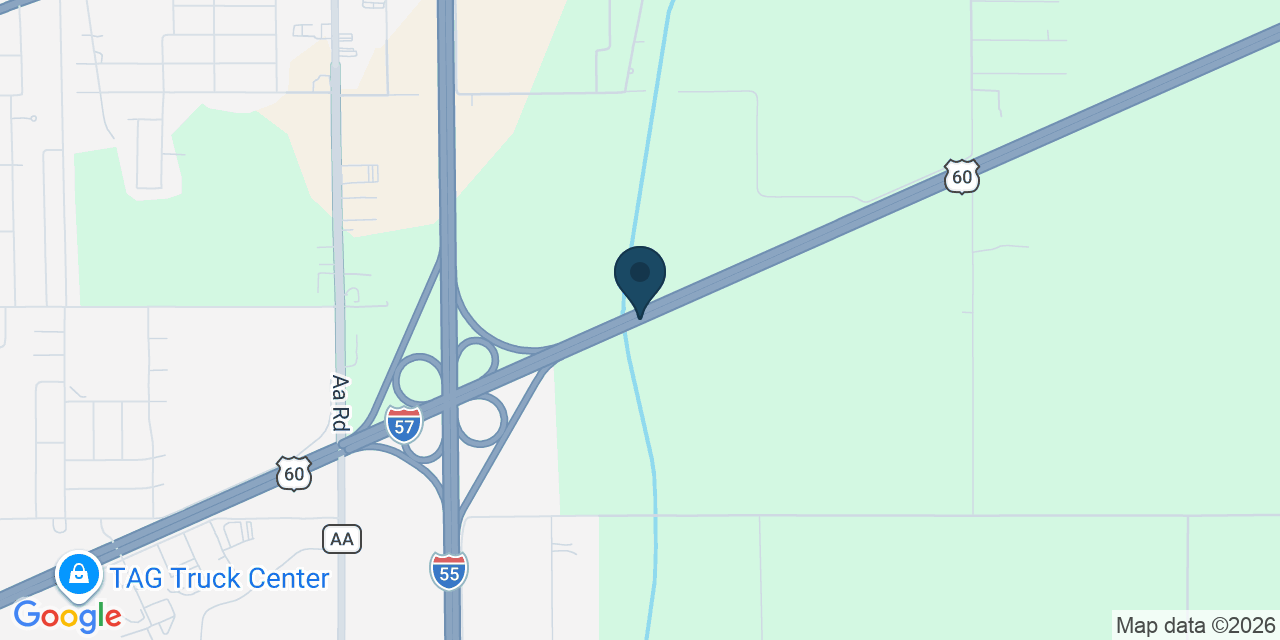 Map showing Scott County, MO