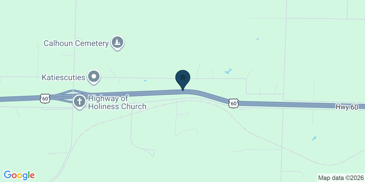 Map showing Mountain Grove, Wright County, MO