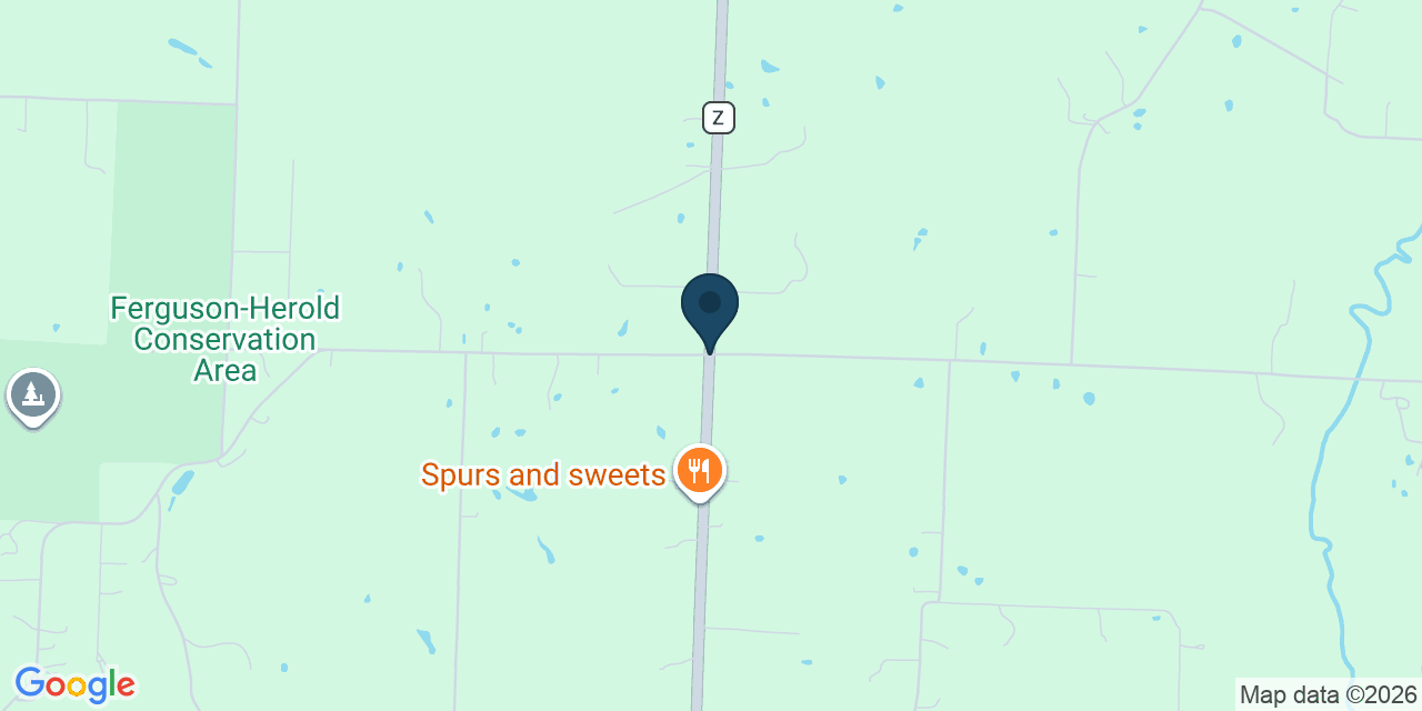 Map showing Lafayette County, MO