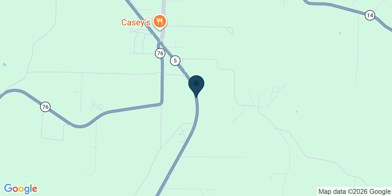 Map showing Ava, Douglas County, MO