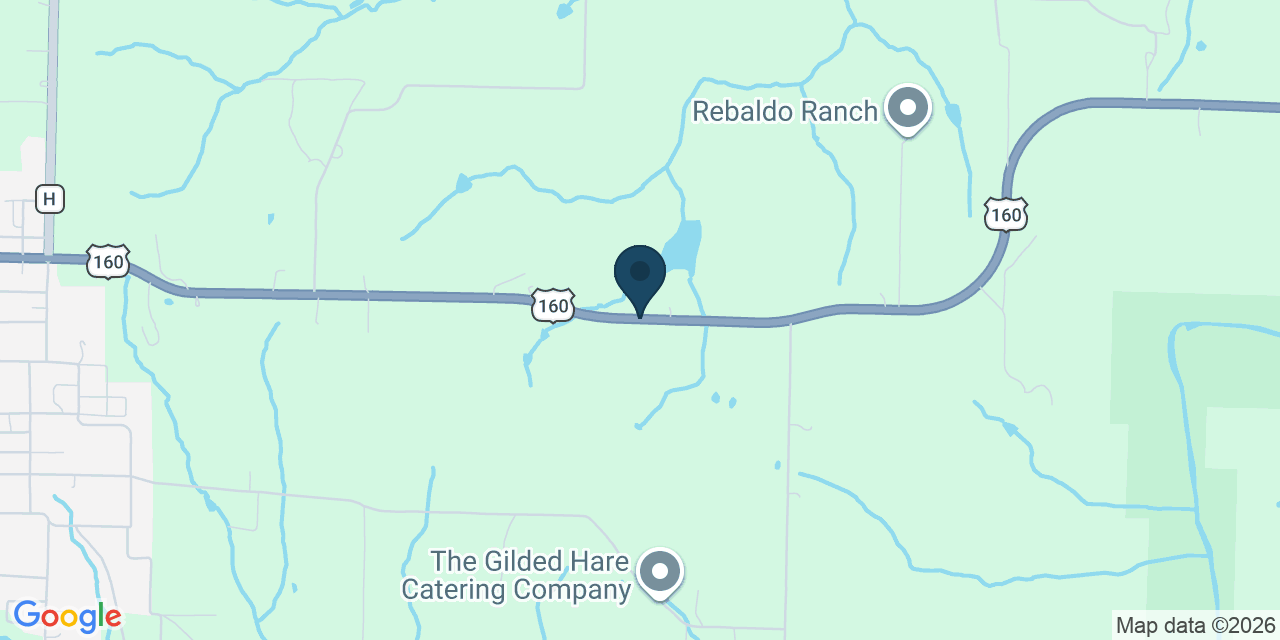 Map showing Greenfield, Dade County, MO