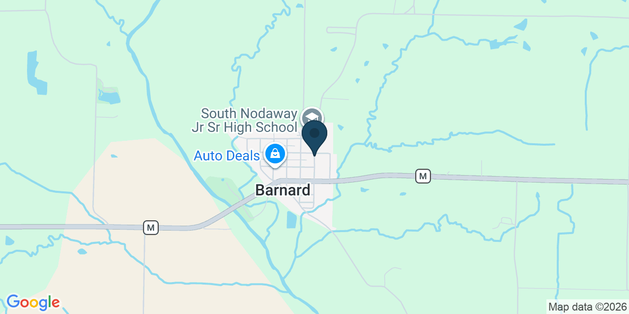 Map showing Clearmont, Nodaway County, MO