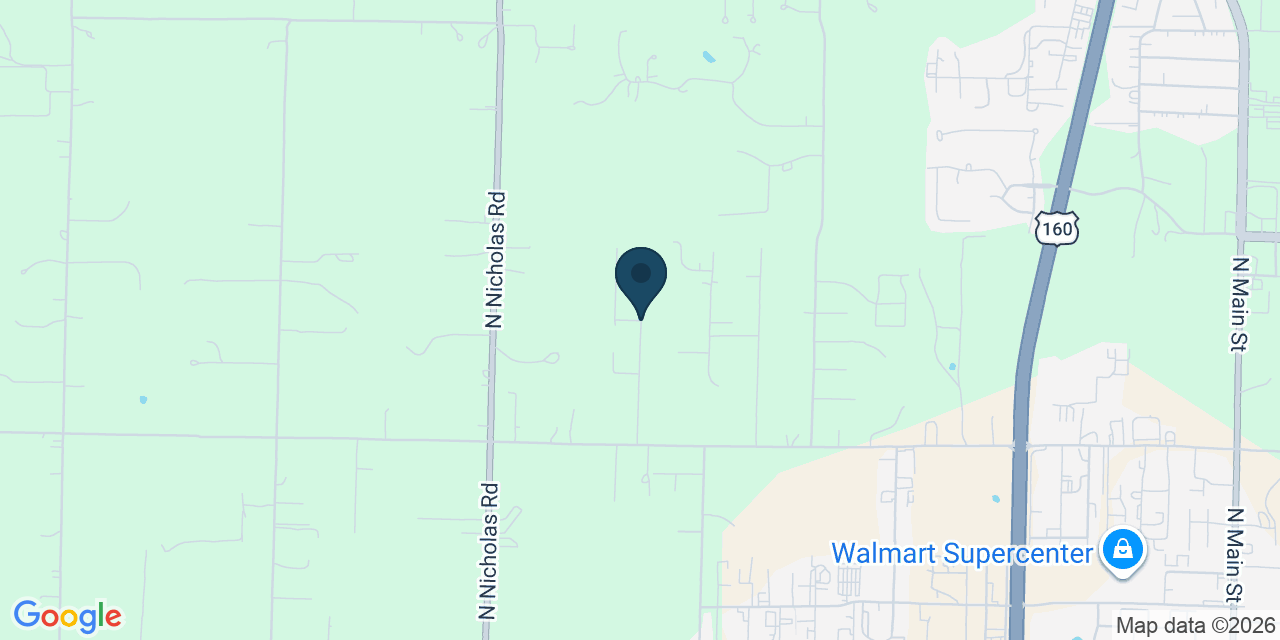 Map showing Nixa, Christian County, MO
