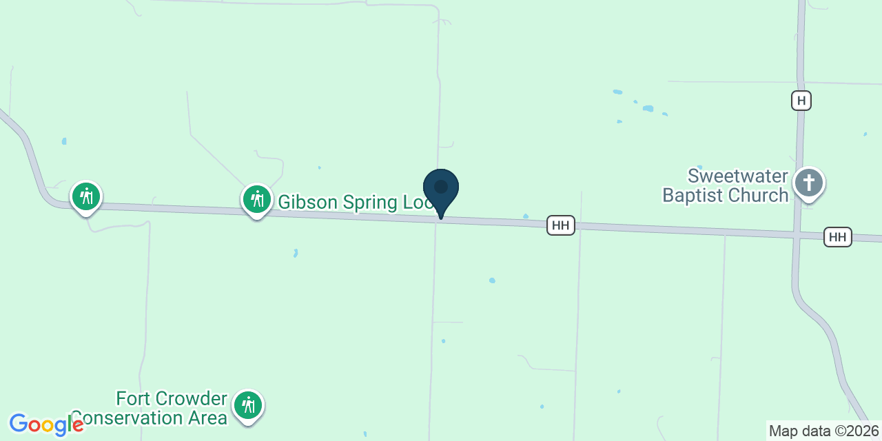 Map showing Neosho, Newton County, MO