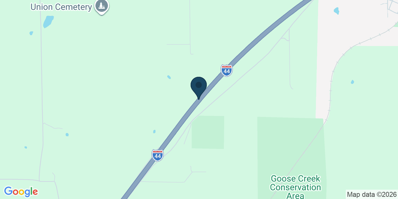 Map showing Laclede County, MO