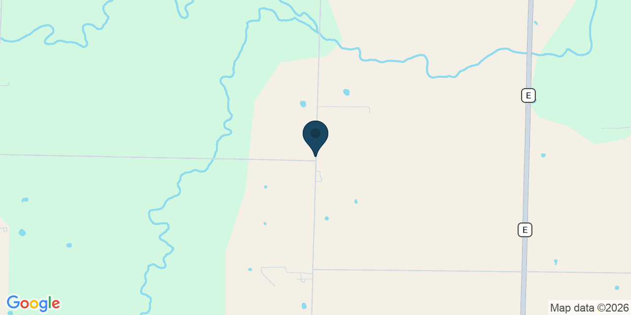 Map showing Thompson, Audrain County, MO