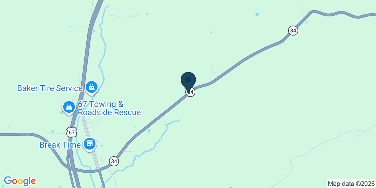 Map showing Silva, Wayne County, MO