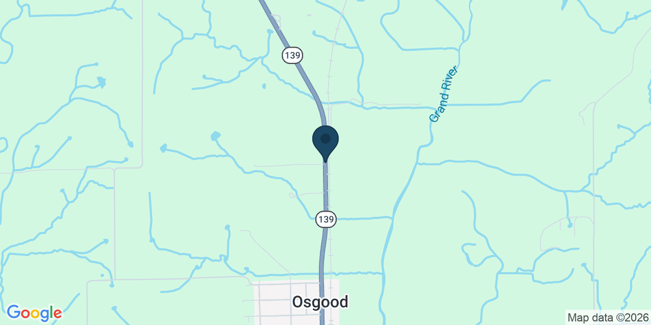 Map showing Sullivan, Sullivan County, MO