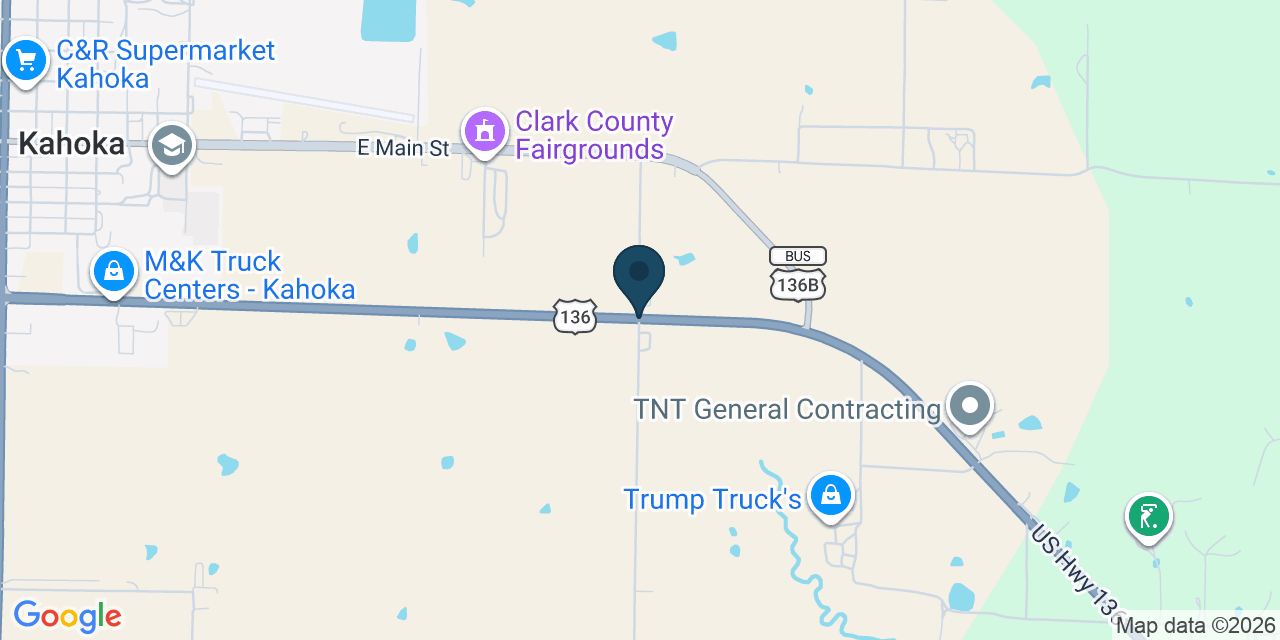Map showing Luray, Clark County, MO