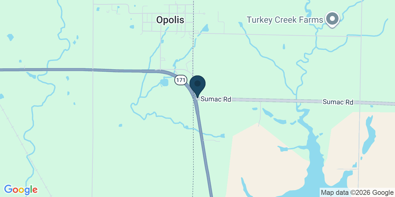 Map showing Asbury, Jasper County, MO