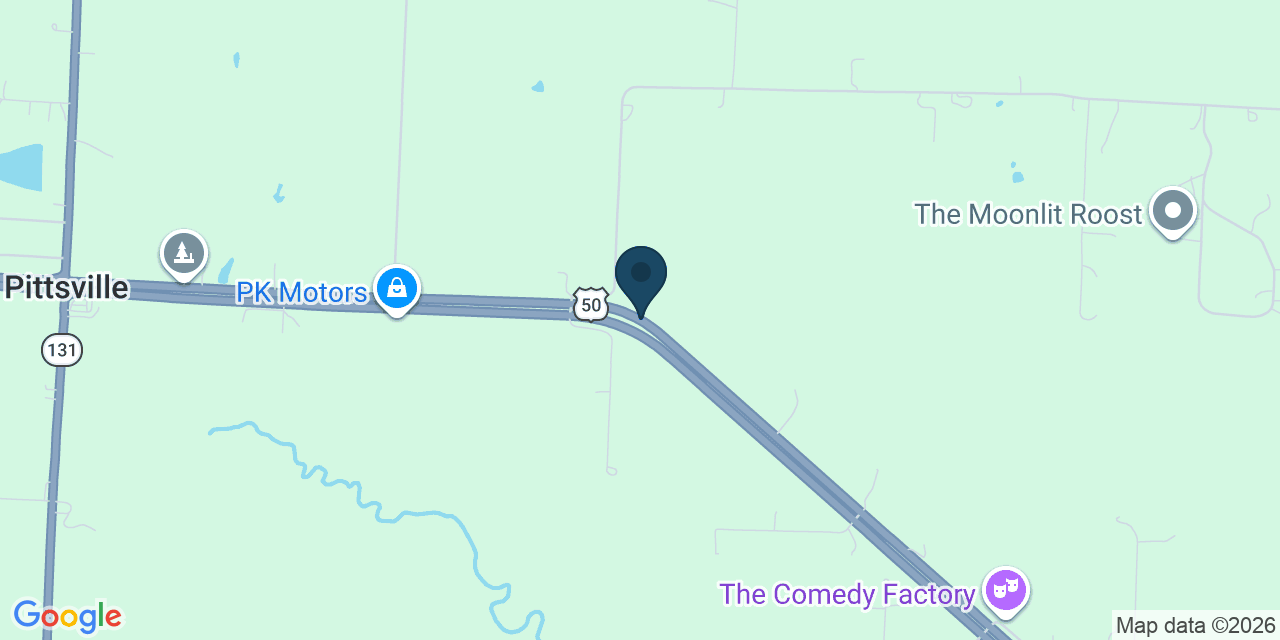 Map showing Johnson County, MO