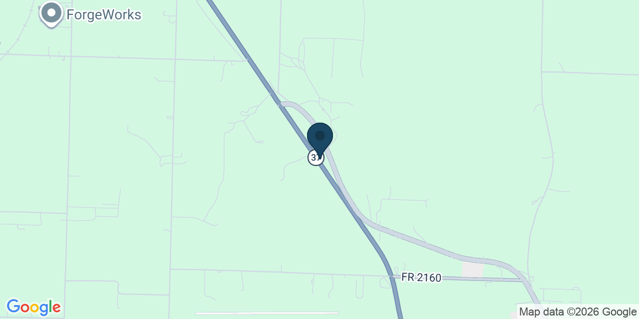 Map showing Cassville, Barry County, MO