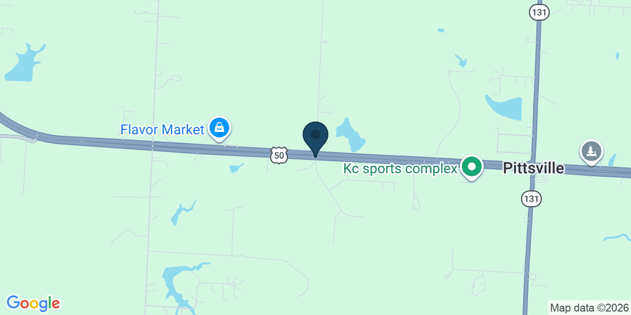 Map showing Johnson County, MO
