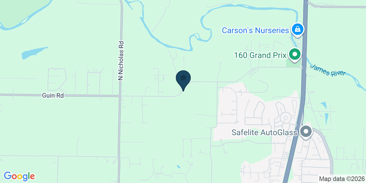Map showing Nixa, Christian County, MO