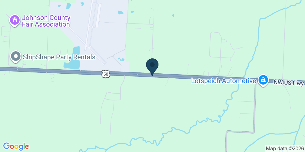 Map showing Centerview, Johnson County, MO