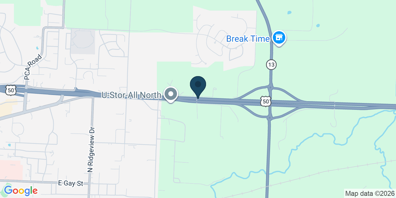 Map showing Johnson County, MO