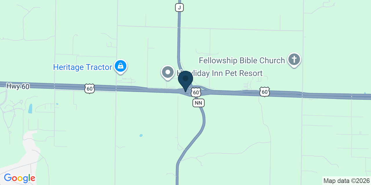 Map showing Rogersville, Greene County, MO