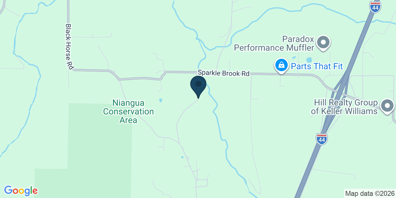 Map showing Marshfield, Webster County, MO