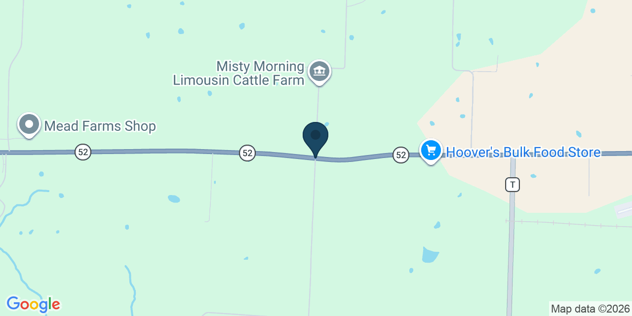 Map showing Morgan County, MO