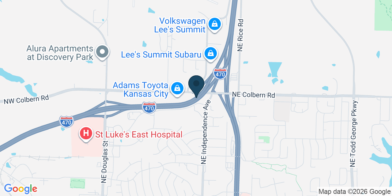 Map showing Jackson County, MO