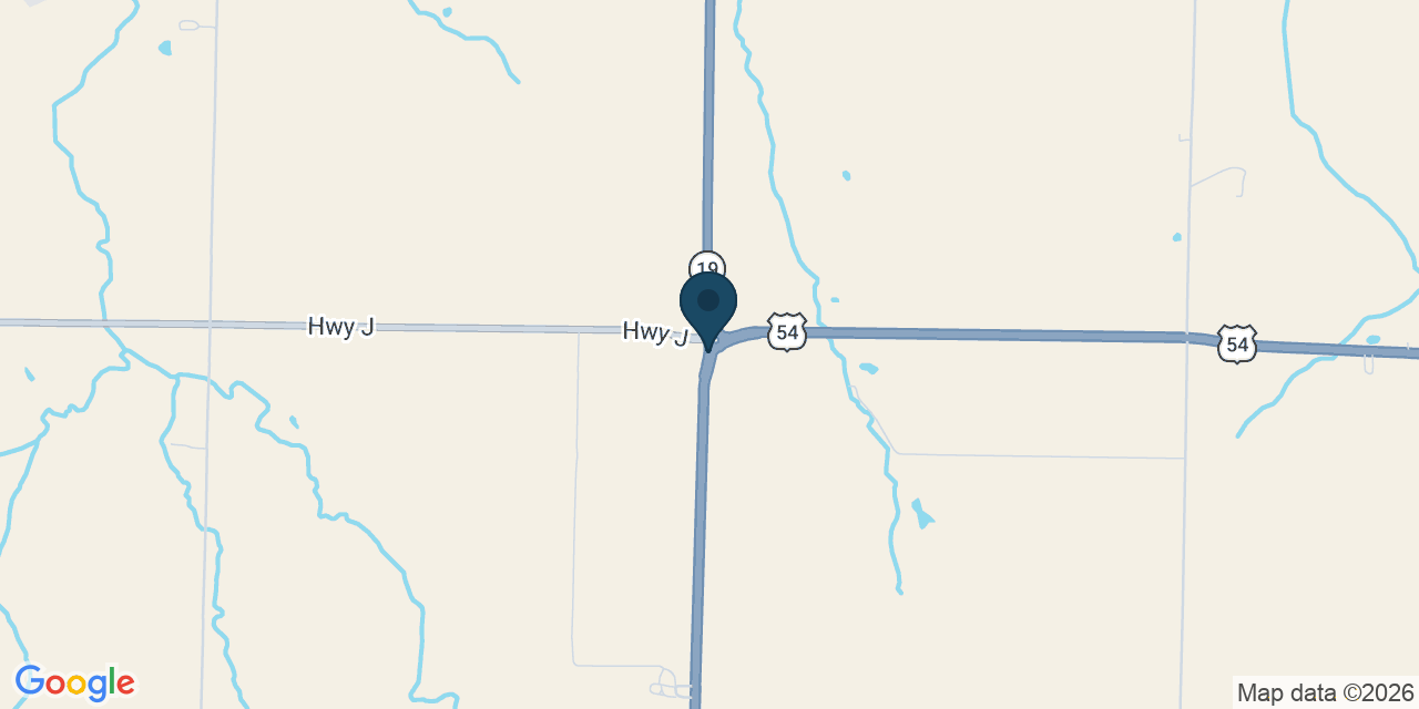 Map showing Laddonia, Audrain County, MO