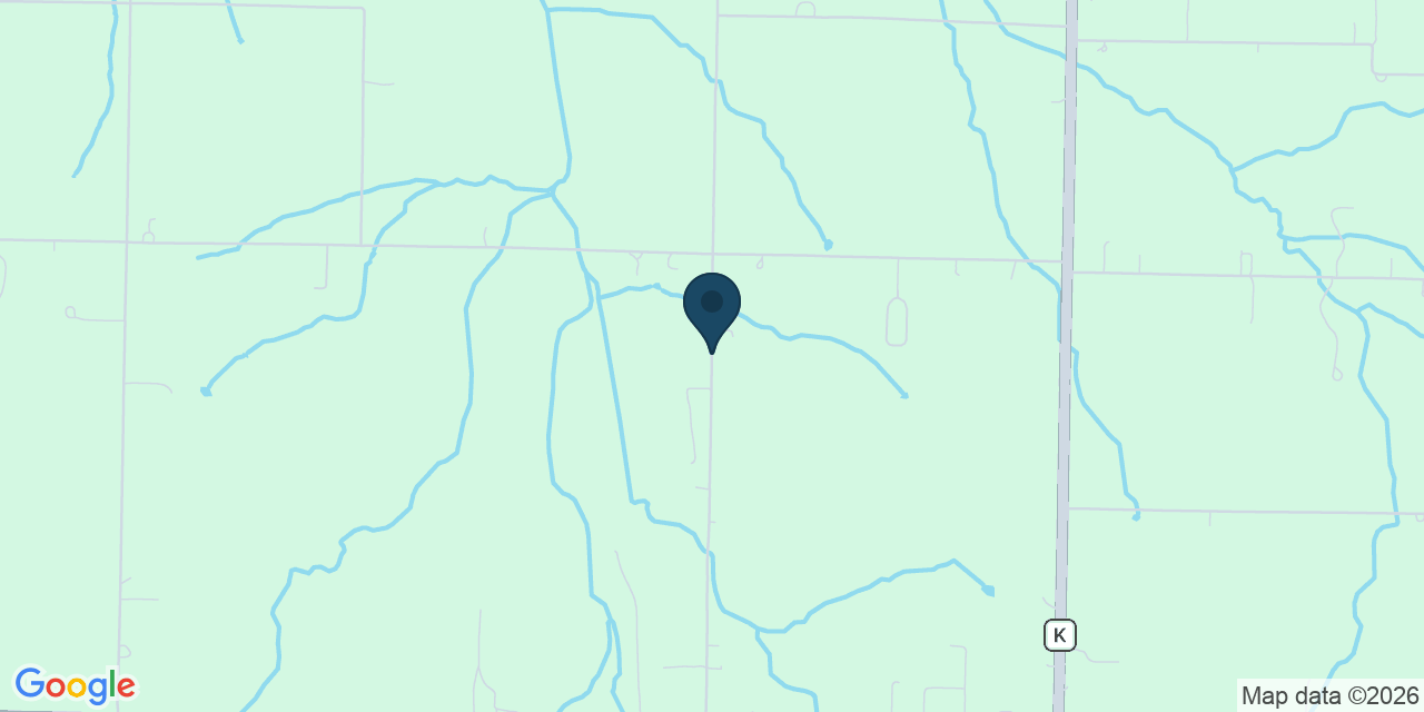 Map showing Aurora, Lawrence County, MO