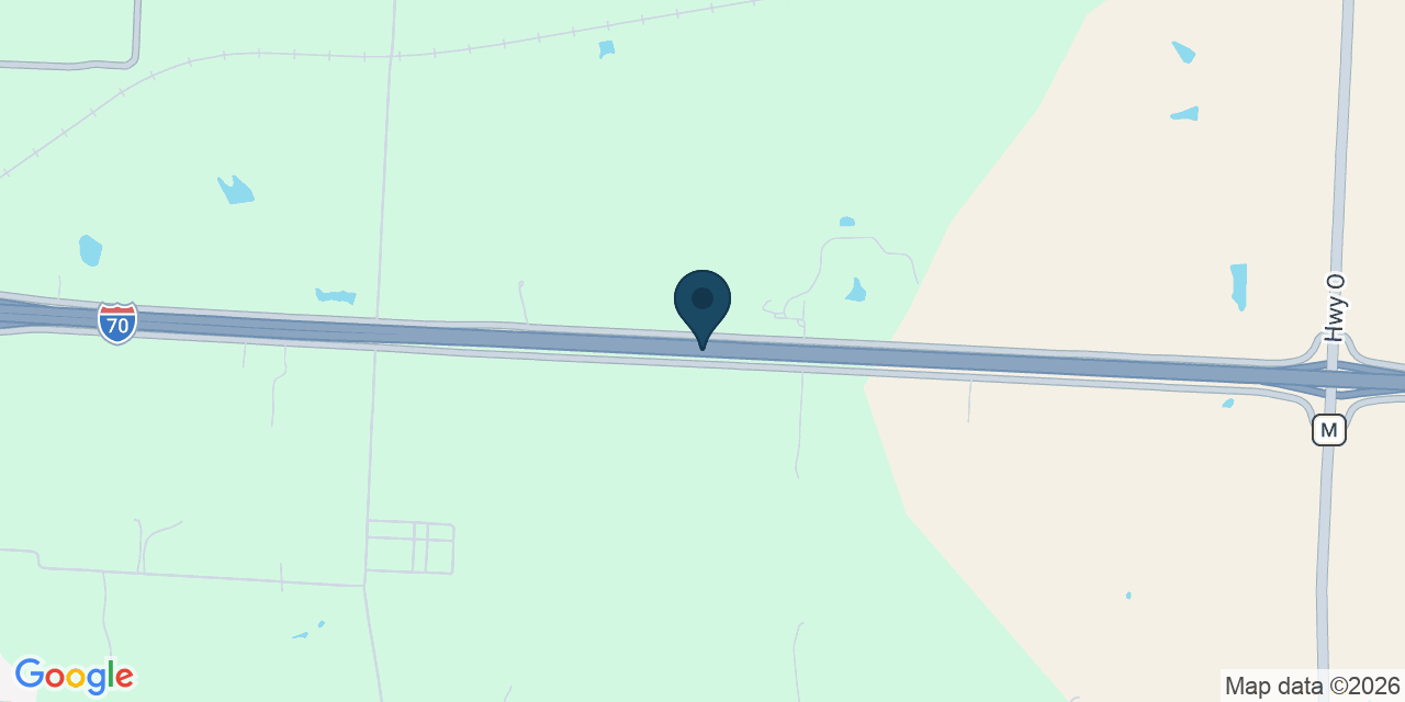 Map showing Lafayette County, MO