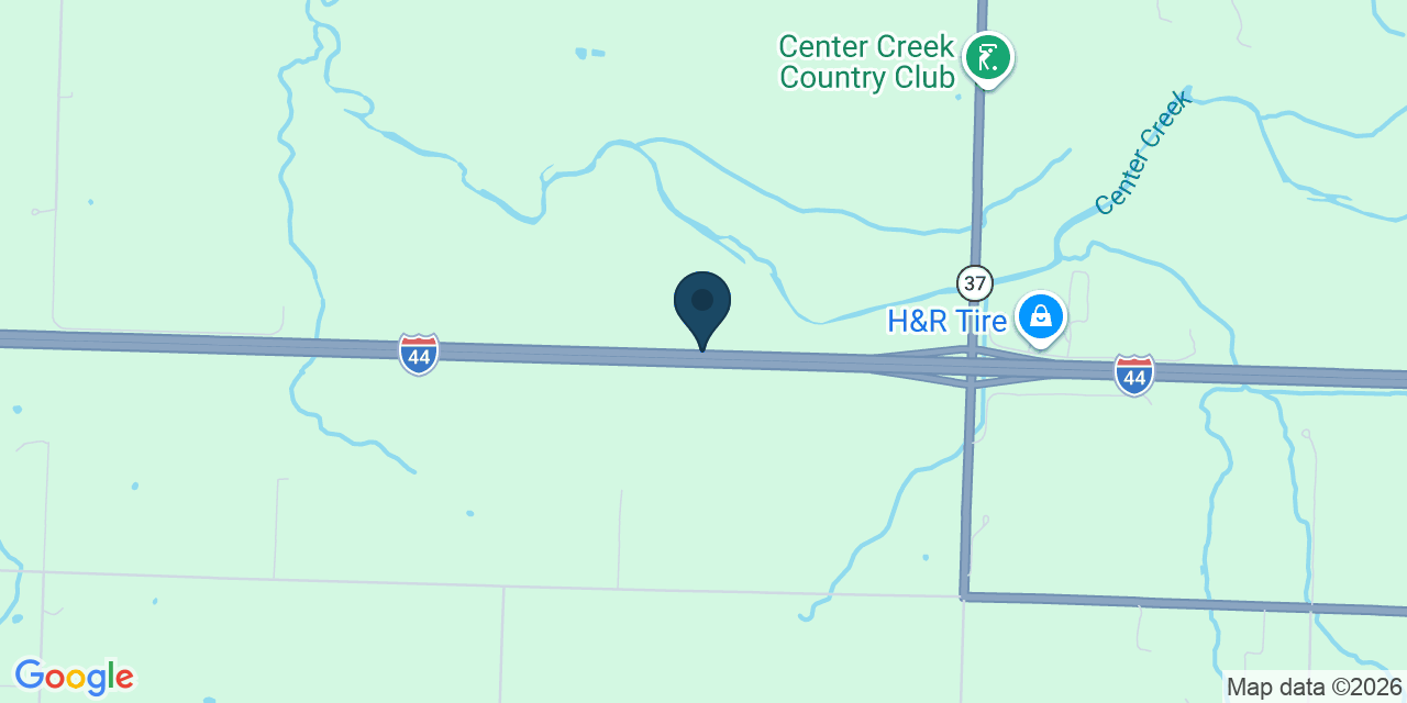 Map showing Sarcoxie, Jasper County, MO