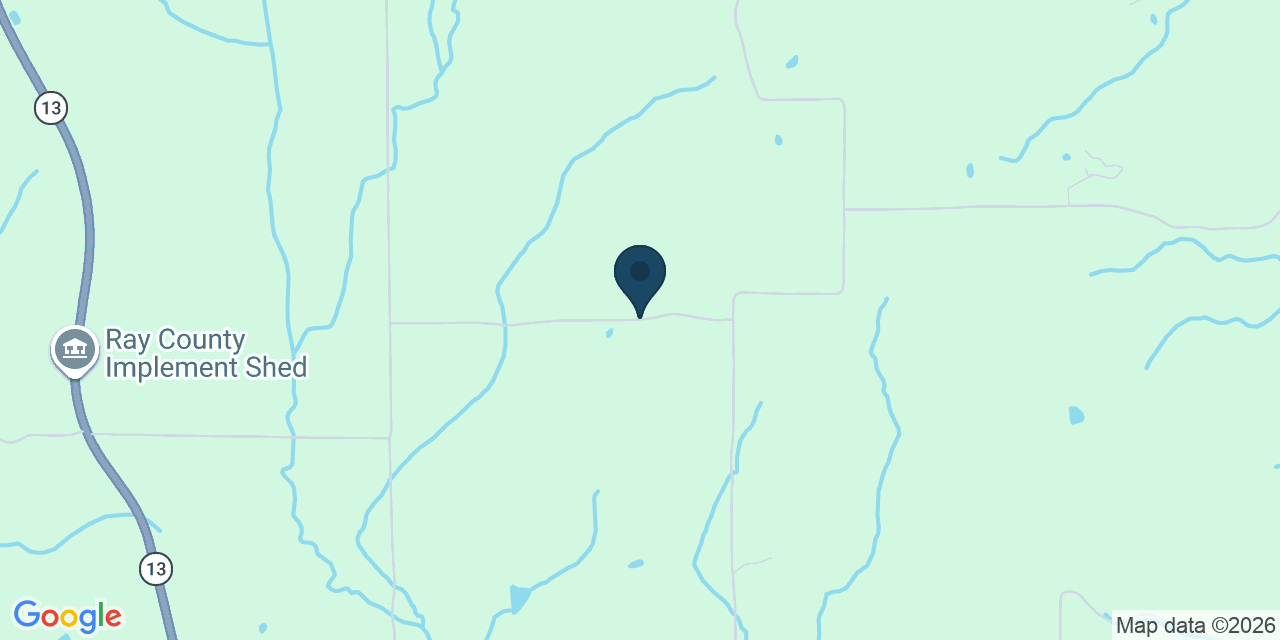 Map showing Richmond, Ray County, MO