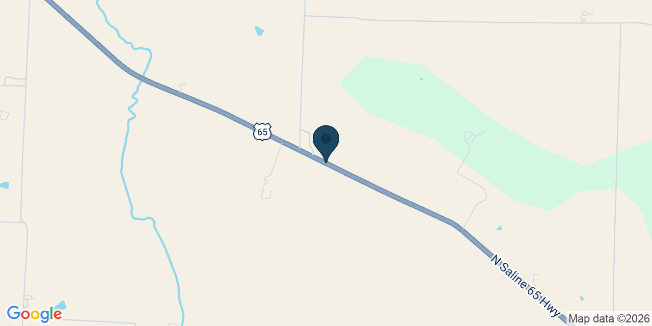 Map showing Saline County, MO