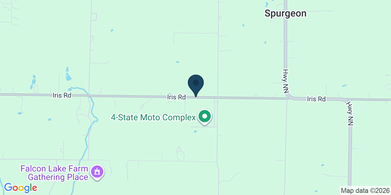 Map showing Neosho, Newton County, MO