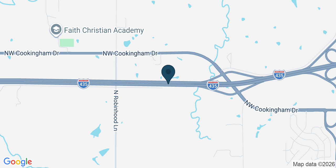 Map showing Platte County, MO