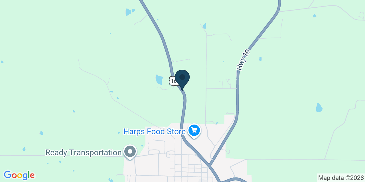 Map showing Alton, Oregon County, MO