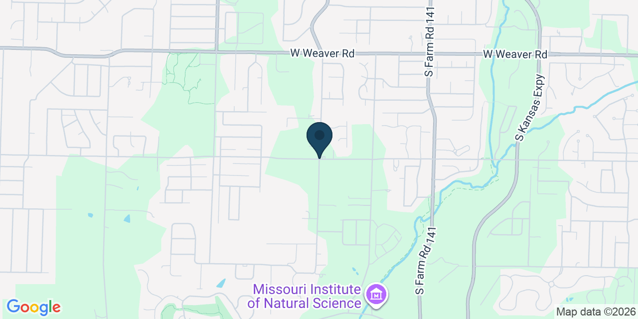 Map showing Springfield, Greene County, MO