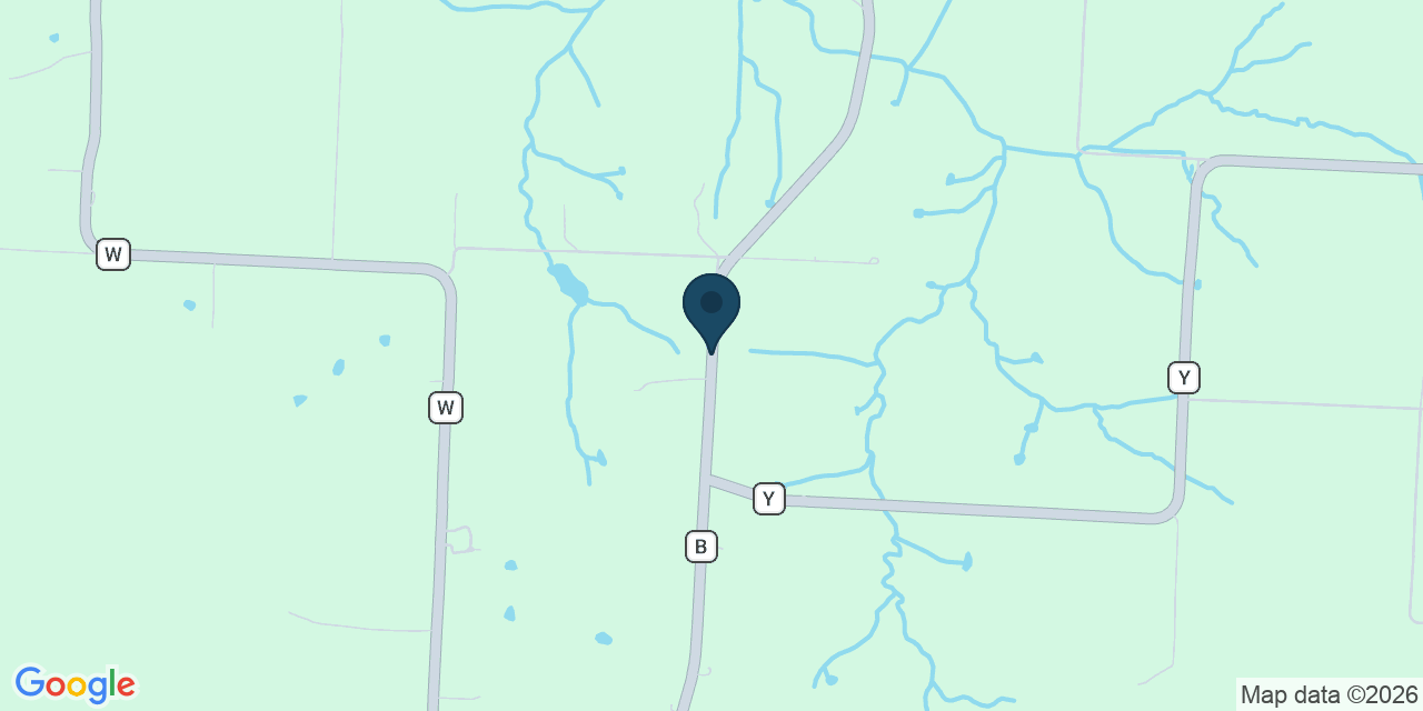 Map showing Wheatland, Hickory County, MO