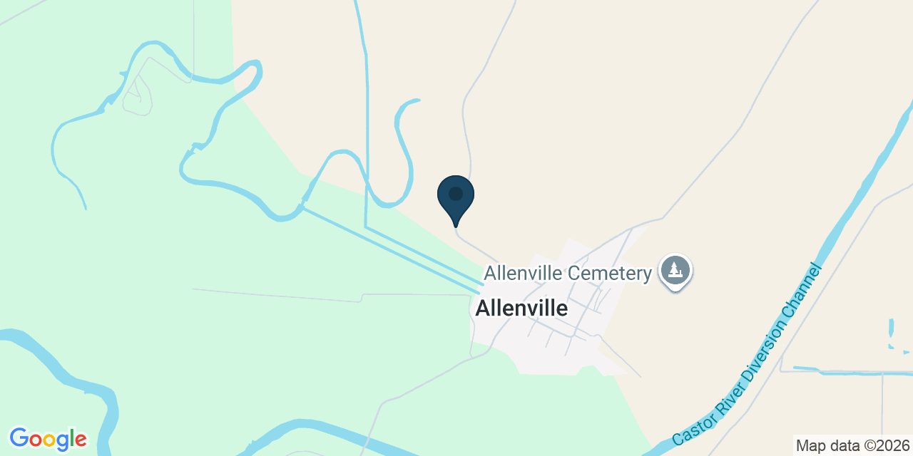 Map showing Allenville, Cape Girardeau County, MO