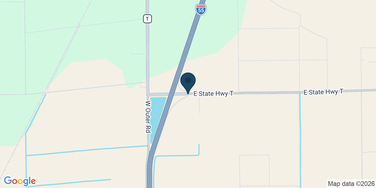 Map showing Portageville, Pemiscot County, MO
