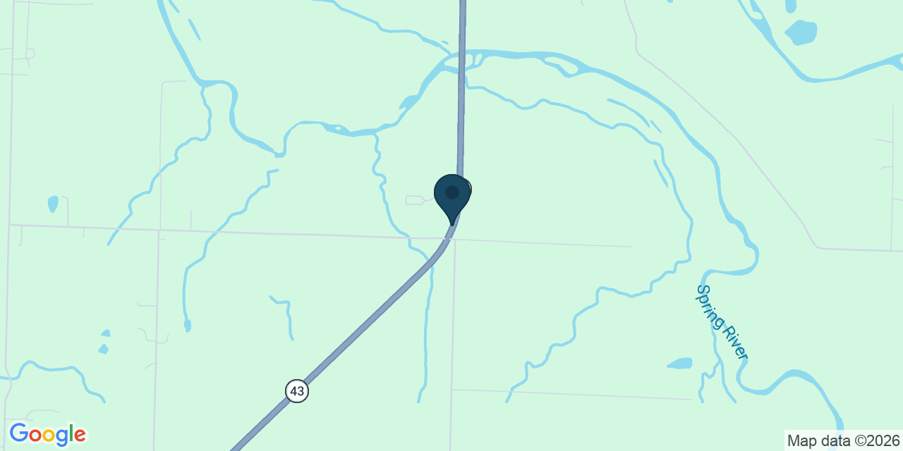 Map showing Jasper County, MO