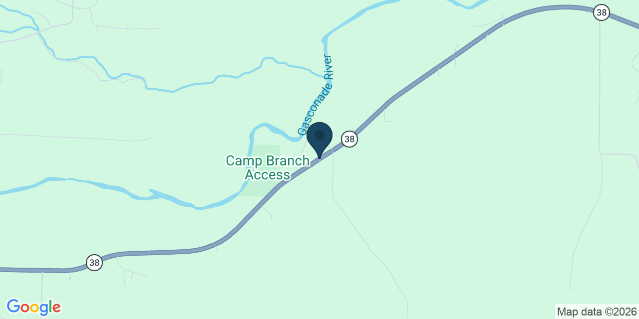 Map showing Odin, Wright County, MO