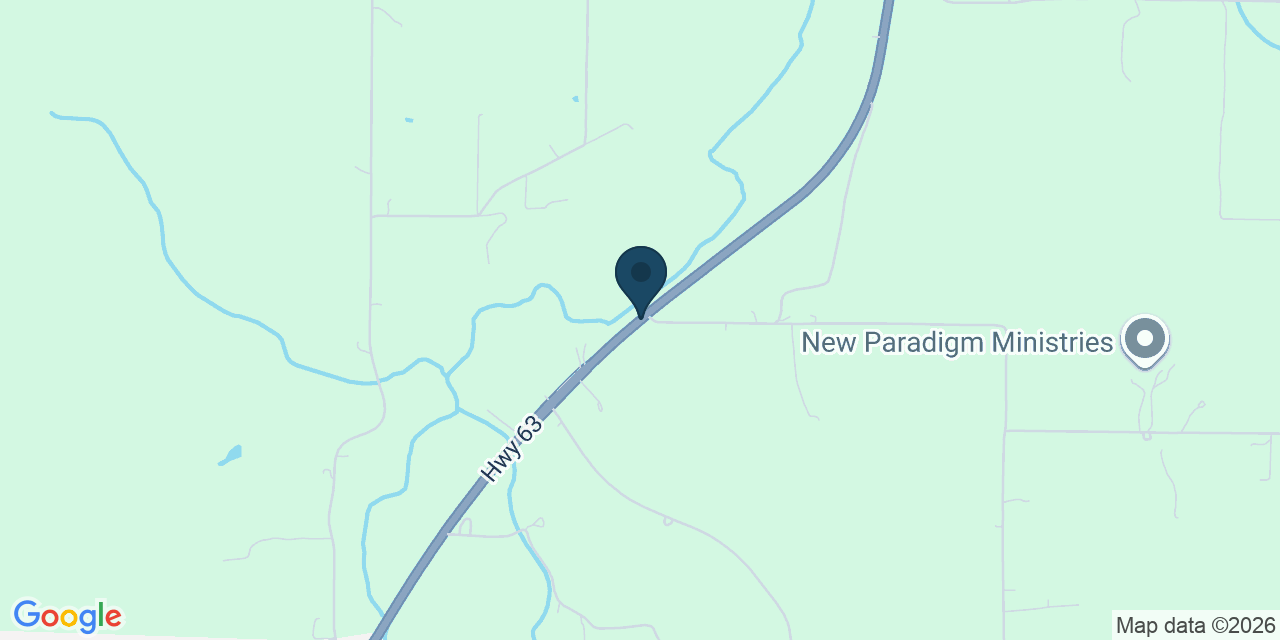 Map showing Cabool, Texas County, MO