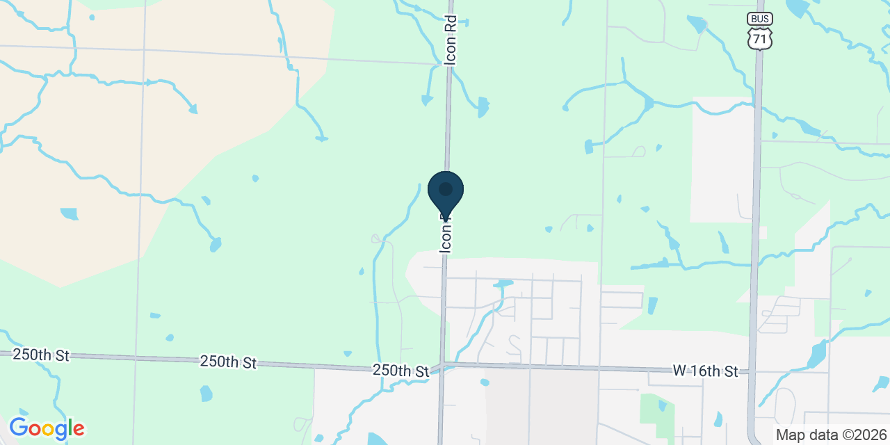 Map showing Maryville, Nodaway County, MO
