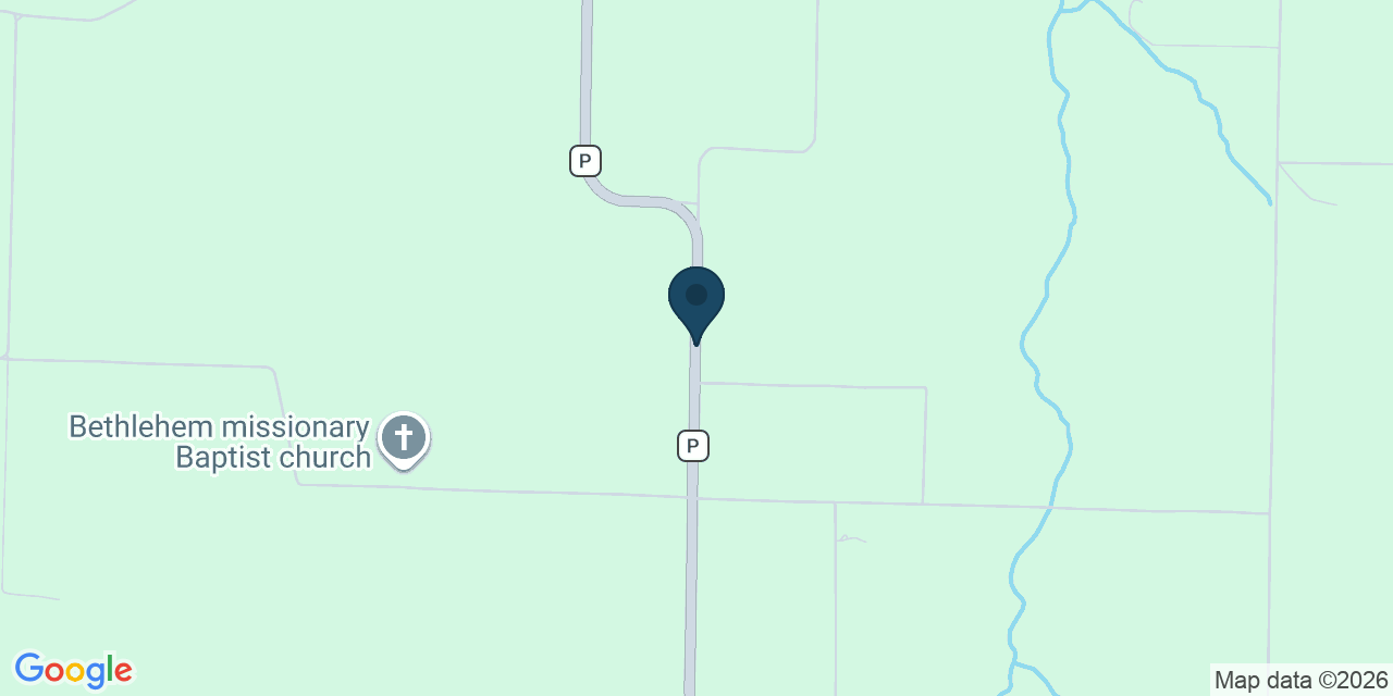 Map showing Polk County, MO