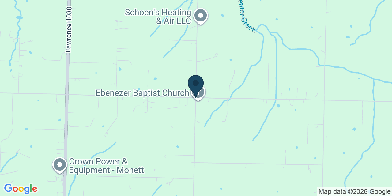 Map showing Monett, Lawrence County, MO