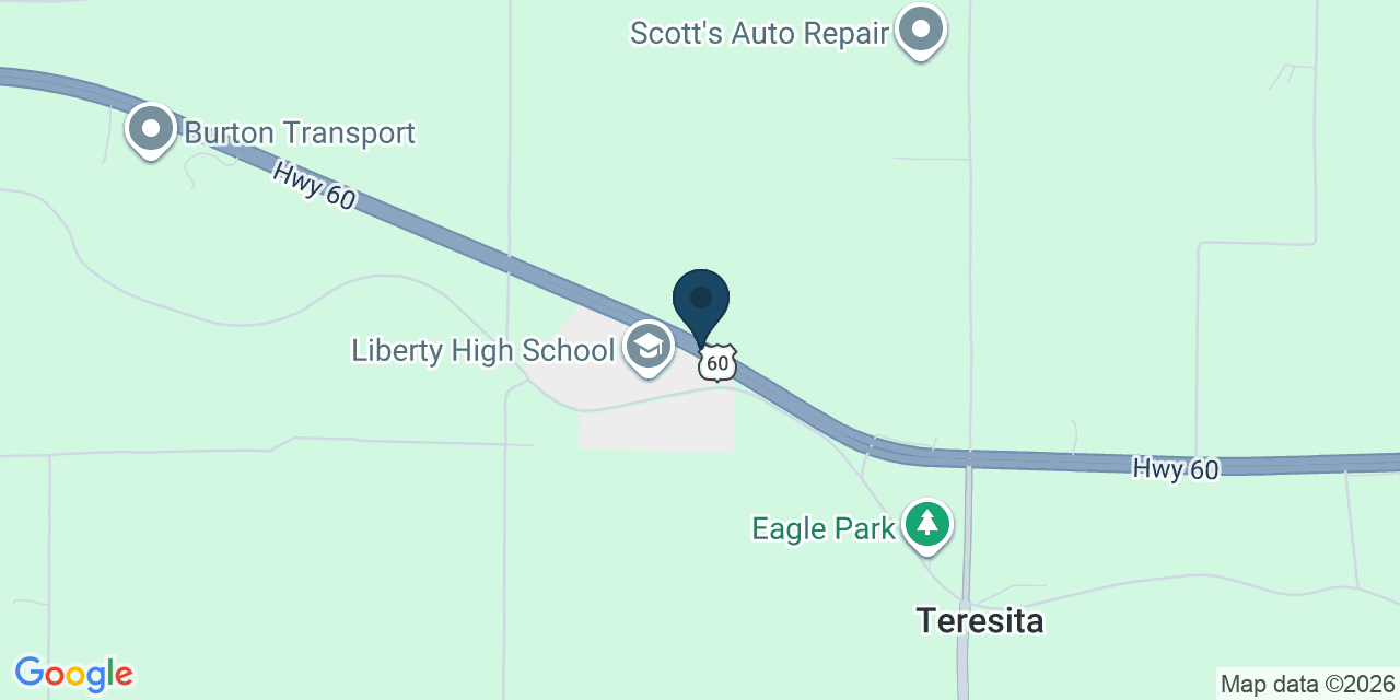 Map showing Mountain View, Shannon County, MO