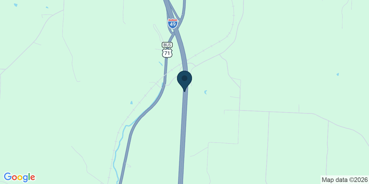 Map showing Goodman, McDonald County, MO
