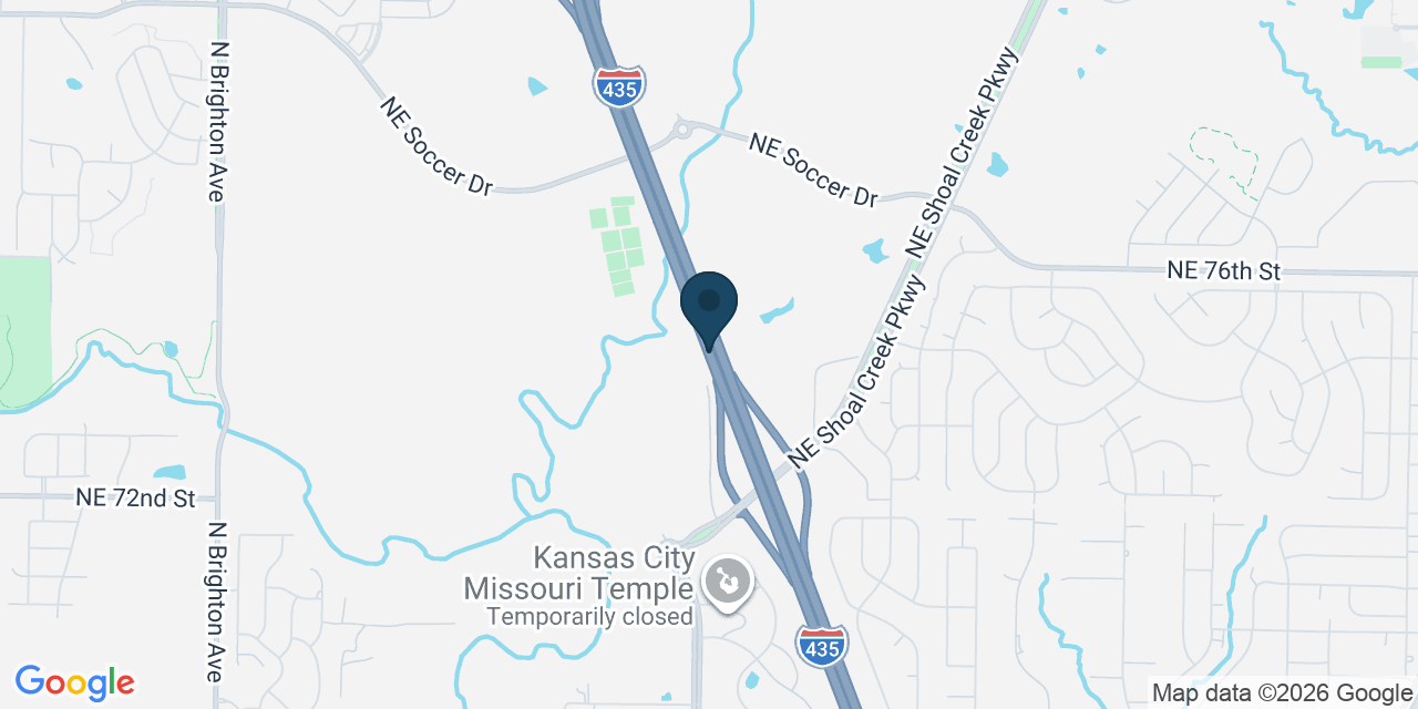 Map showing Kansas City, Clay County, MO