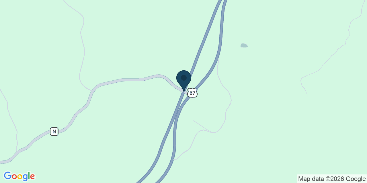 Map showing Coldwater, Madison County, MO